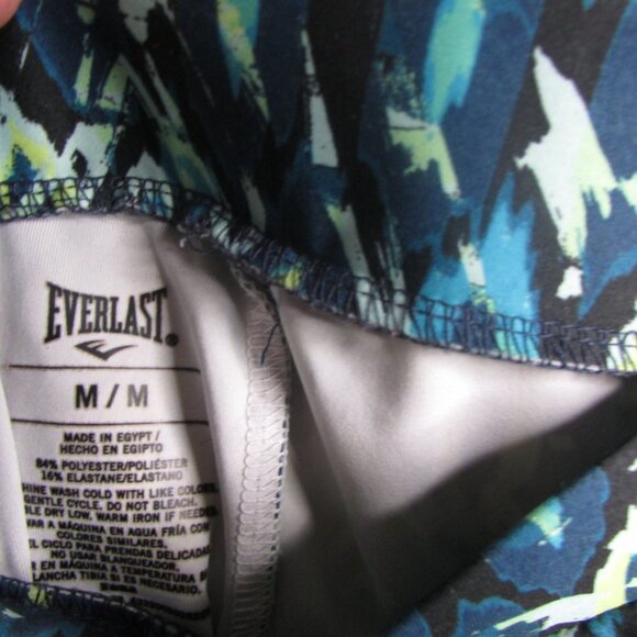 Everlast Leggings M Green Blue Athletic Workout - Picture 10 of 13